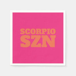 Roze Oranje Scorpio SZN Cool Servet