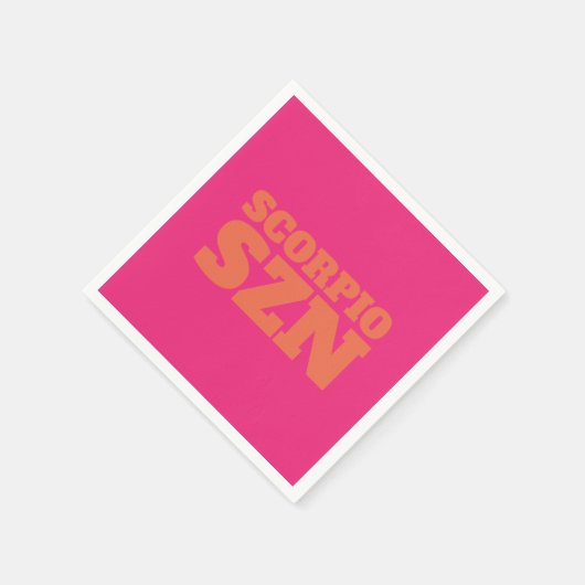 Roze Oranje Scorpio SZN Cool Servet (Hoek)