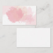 Roze Oranje Splatter Waterverf Visitekaartje (Voorkant / Achterkant)