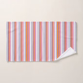 Roze oranje strepen bad handdoek (Handdoek)