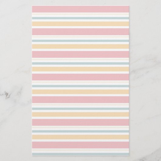 Roze oranje strepen textuur briefpapier (Voorkant)