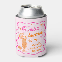 Roze Oranje Tequila Sunrise Meidenavakantiefeest Blikjeskoeler