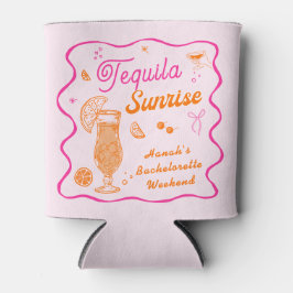 Roze Oranje Tequila Sunrise Meidenavakantiefeest Blikjeskoeler