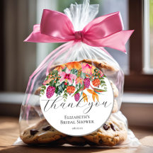 Roze Oranje Tropische Bloemen Script Hartelijk Dan