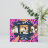 Roze Oranje tropische lekkages die de datum opslaa (Staand voorkant)