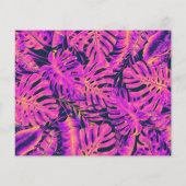 Roze Oranje tropische lekkages die de datum opslaa (Achterkant)