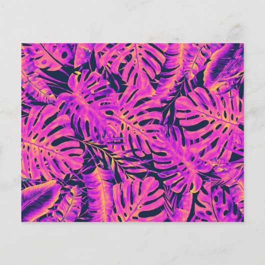 Roze Oranje tropische lekkages die de datum opslaa (Achterkant)