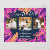 Roze Oranje tropische lekkages die de datum opslaa (Voorkant)