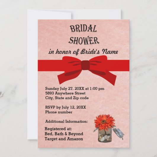 Roze Oranje ventilator in het Vrijgezellenfeest va Kaart (Voorkant)