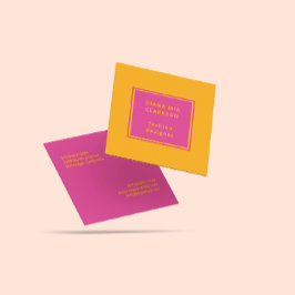 Roze Oranje Visitekaartje