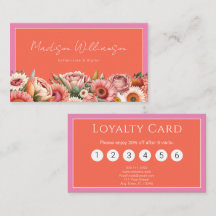 Roze Oranje Waterverf Bloemen Botanisch