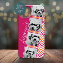 Roze Oranje White Instagram Foto Collage