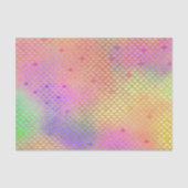 Roze & Oranje Zeemeermin Patroon Verjaardagsfeest Tissuepapier (Voorkant)