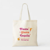 Roze & Oranje Zonsondergang Tequila & Tulum Bachel Tote Bag (Achterkant)