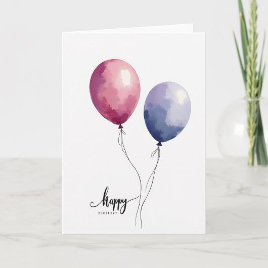 Roze Orb Verjaardagskaart Kaart (Voorkant)