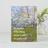 Roze Orchard (F555) Van Gogh Fine Art Kaart (Staand voorkant)