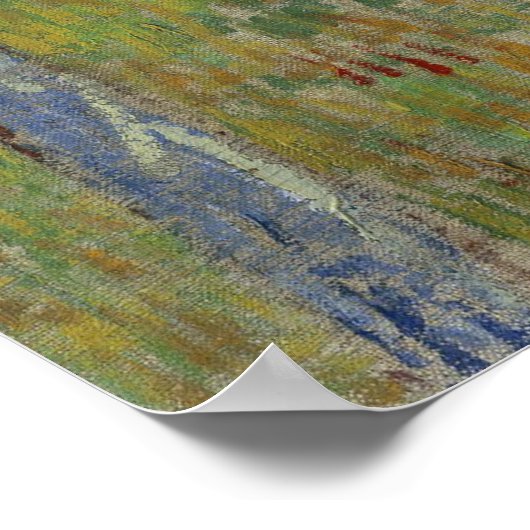 Roze Orchard van Vincent Van Gogh Poster (Hoek)