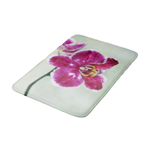 Roze Orchid Badmat (Gekanteld)