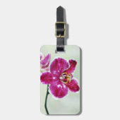 Roze Orchid Bagagelabel (Voorkant verticaal)