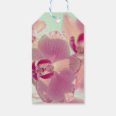 Roze Orchid Cadeaulabel (Achterkant)