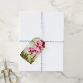 Roze Orchid Cadeaulabel (Met Touw)