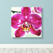 Roze Orchid Canvas Afdruk (Insitu (Houten vloer))