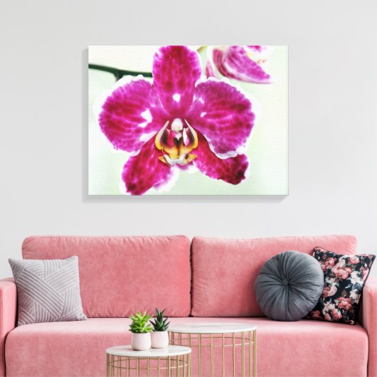 Roze Orchid Canvas Afdruk (Insitu (Woonkamer))