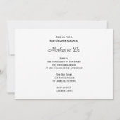 Roze Orchid Elegance Baby shower Kaart (Achterkant)