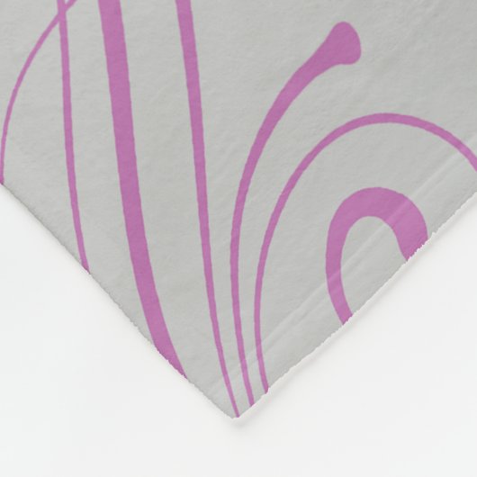 Roze Orchid Elegance Wedding Fleece Deken (Hoek)