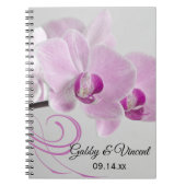 Roze Orchid Elegance Wedding Notitieboek (Voorkant)