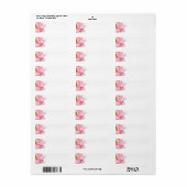 Roze Orchid Etiket (Full Sheet)