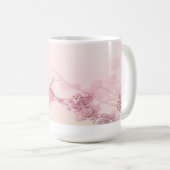 Roze Orchid Koffiemok (Voorkant rechts)