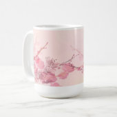 Roze Orchid Koffiemok (Voorkant links)