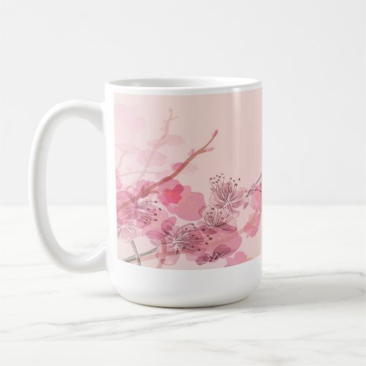 Roze Orchid Koffiemok (Links)