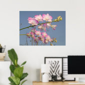 Roze Orchid Poster (Thuiskantoor)