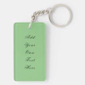 Roze Orchid Sleutelhanger (achterkant)