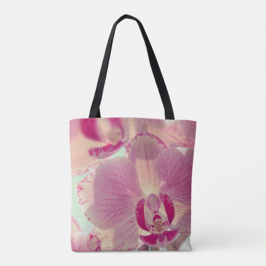 Roze Orchid Tote Bag (Achterkant)