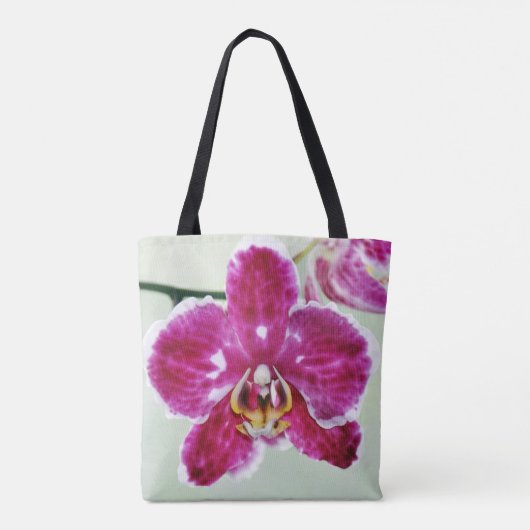 Roze Orchid Tote Bag (Achterkant)
