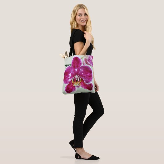 Roze Orchid Tote Bag (Op model)