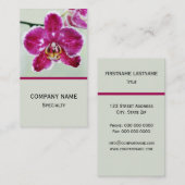 Roze Orchid Visitekaartje (Voorkant / Achterkant)