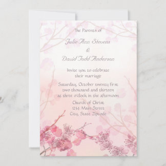 Roze Orchid Wedding Kaart