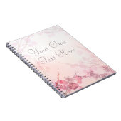 Roze Orchid Wedding Notitieboek (Rechterzijde)