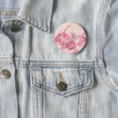 Roze Orchid Wedding Ronde Button 5,7 Cm (In situ)