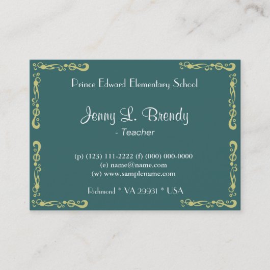 Roze orchidebloem, bloemfotografie visitekaartje (Voorkant)