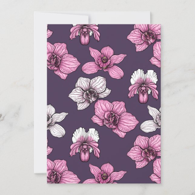 Roze orchidebloemen (Voorkant)