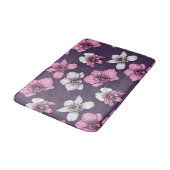 Roze orchidebloemen badmat (Gekanteld)
