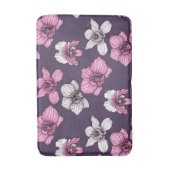 Roze orchidebloemen badmat (Voorkant Verticaal)