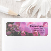 roze orchidebloemen etiket (Insitu)