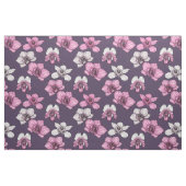 Roze orchidebloemen stof (Yard (91,4 cm))