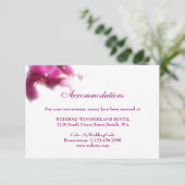 Roze Orchidee Accommodaties Behuizing Kaart (Staand voorkant)